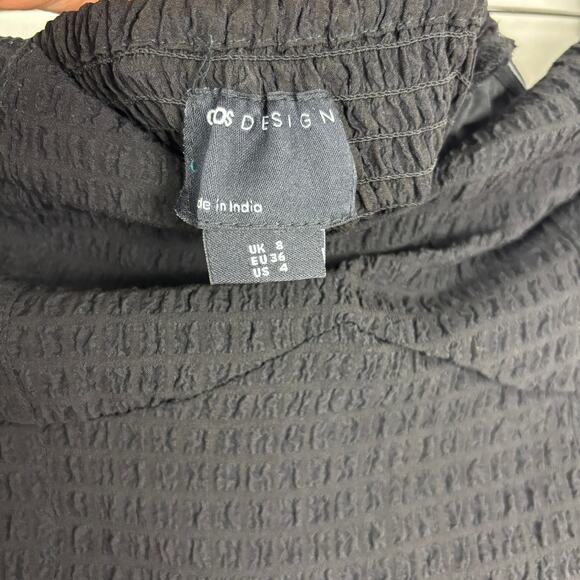 ASOS Textured Bandeau Jumpsuit - Black Crop Leg- Size 4 - NWOT - Picture 6 of 6